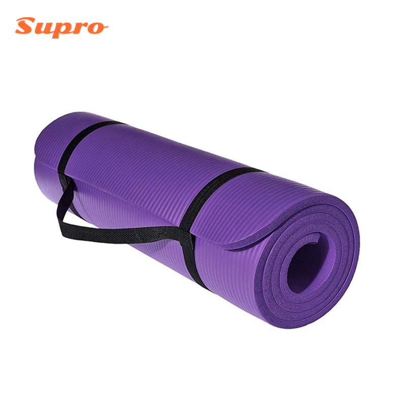High Density NBR Yoga Mat with Carry Strap