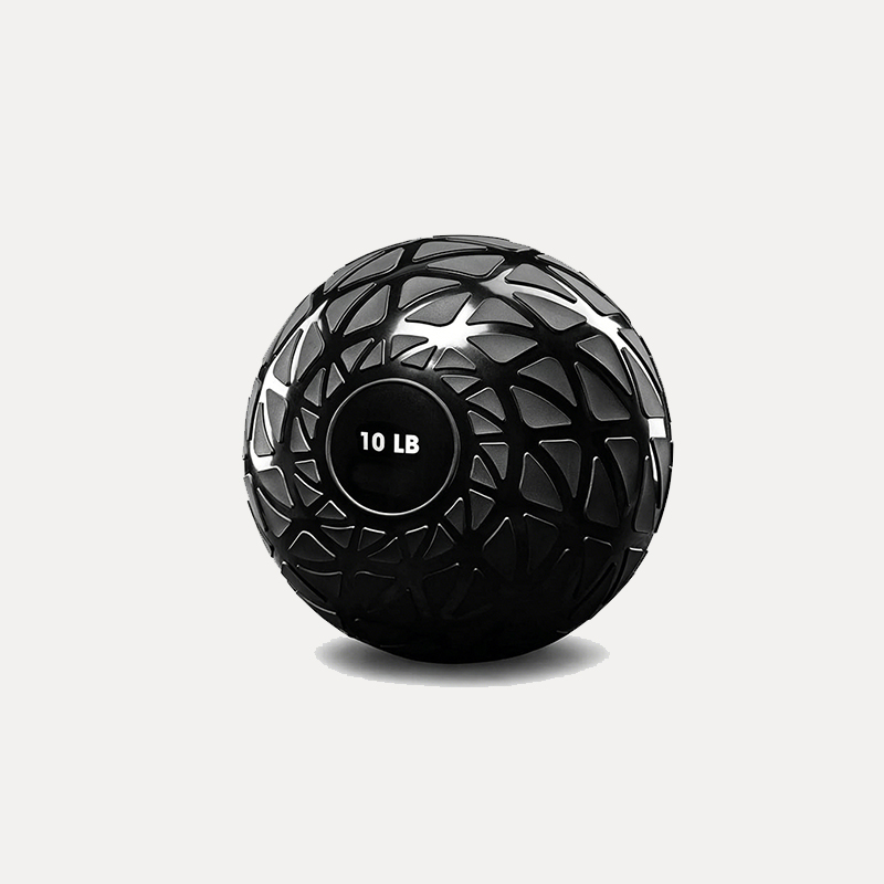 black pvc sand filled training ball for functional fitness workouts